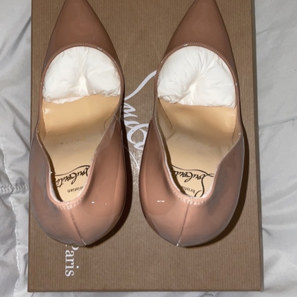 Christian Louboutin so kate patent nude heels - Picture 2 of 9